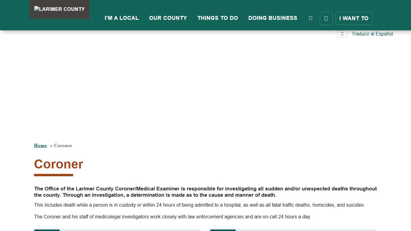 Coroner Larimer County